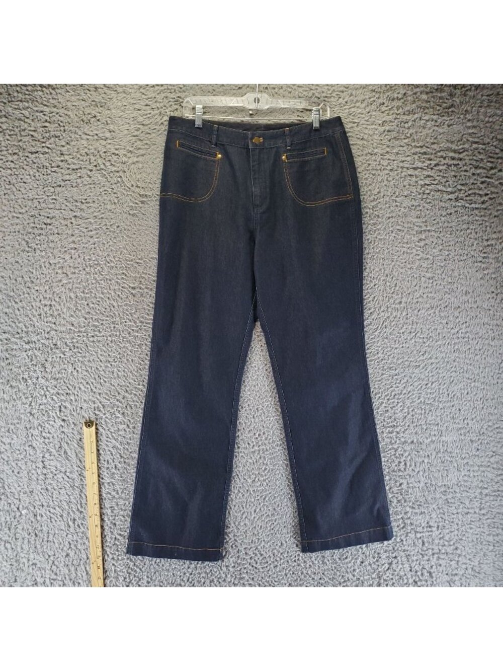Chicos Jeans Womens Size 2 US 12 Blue Denim Stretch Straight Leg
